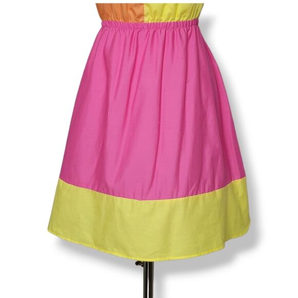 Love Is For Eternity L.I.F.E. Colorblock Halter Dress Size Large NWT - Picture 5 of 13